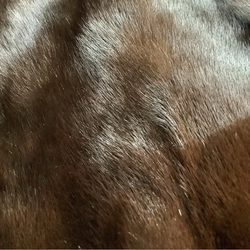 Vintage Genuine fur ( mink? ) jacket .  Small? - Picture 10 of 12